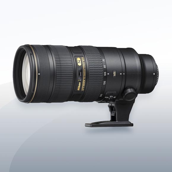 Nikon AF-S 70–200mm F2.8G ED VR II Objektiv mieten 