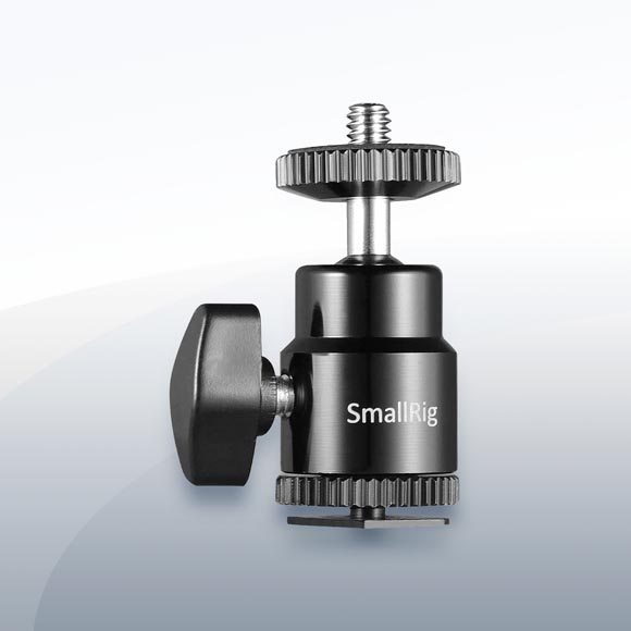 SmallRig Mini Kugelkopf für Blitzschuh Montage Objektiv Vermietung