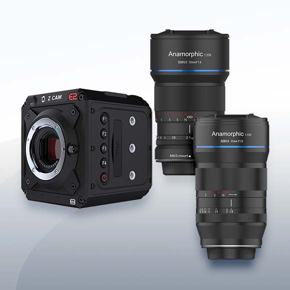 Z-CAM E2-M4 und Sirui Anamorphic Bundle Objektiv Vermietung