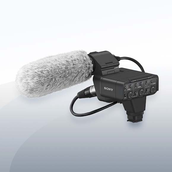 Sony XLR K3M Adapter Set mit XLR Box und Richtmikrofon Objektiv Vermietung