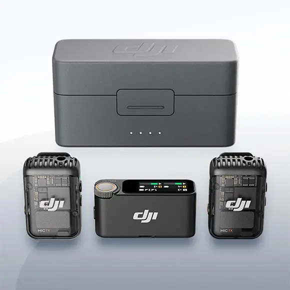 DJI Mic 2 Kabelloses Mikrofonsystem mieten | objektivvermietung.de