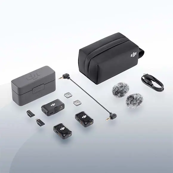 DJI Mic 2 Kabelloses Mikrofonsystem mieten | objektivvermietung.de