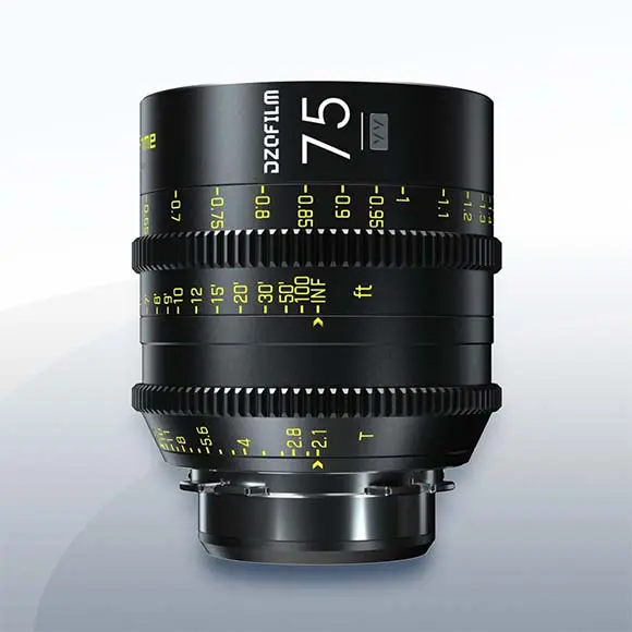 DZOFilm Vespid Prime 75mm T2.1 PL Objektiv Vermietung 1