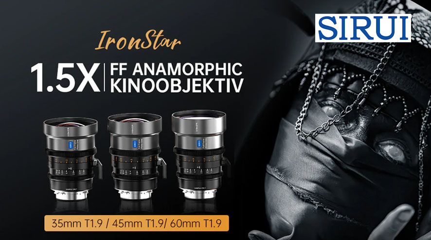 Sirui Ironstar Anamorphic Objektive 35mm 45mm 60mm Objektiv Vermietung