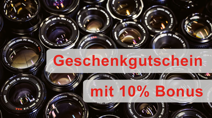 Geschenkgutschein mit 10% Bonus - nur für kurze Zeit 1 Gutschein mit Bonus News Objektiv Vermietung