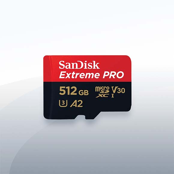 SanDisk Extreme Pro microSD 512GB Objektiv Vermietung