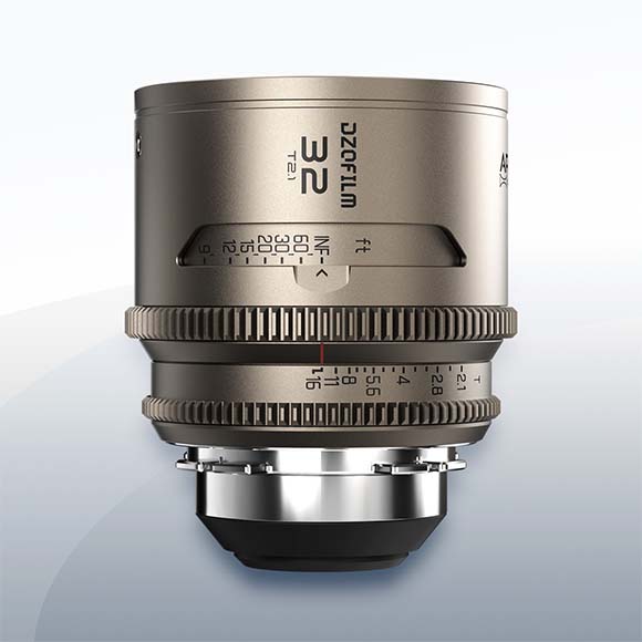 DZOFilm Arcana Prime 32mm T2.1 1.5x Anamorphic PL Mount Objektiv Vermietung 1