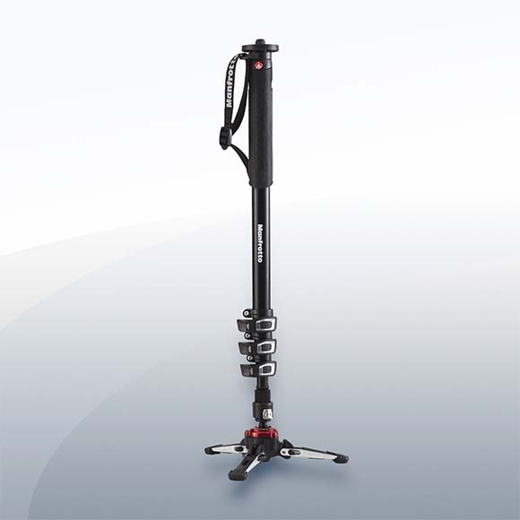 Manfrotto MVMXPROA4 XPRO Einbeinstativ Carbon mit Fluid Base Objektiv Vermietung